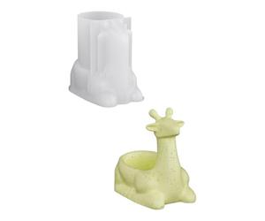 Exquisito molde de silicona con forma de ciervo, herramienta de manualidades de ajuste rápido para macetas artísticas, artículos decorativos, molde de fabricación en forma de ciervo