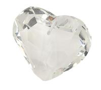 Exquisitos Adornos de Prisma de Corazón, Colgante de Atrapasueños para Decoración Navideña, Superficie Pulida (Transparente)