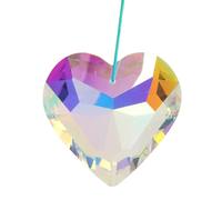 Exquisitos Adornos de Prisma de Corazón,Transparente Brillante, Forma Geométrica, Candelabros, árboles de Navidad, Ventanas, Plantas, Accesorios de Fotografía y