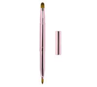 Exquisitos aplicadores profesionales de pincel de labios, cepillos retráctiles, herramienta de pincel de maquillaje brillante para mujeres y niñas (rosa brillante)