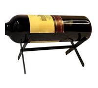 Exquisitos: Erweitern Sie Ihre Weinsammlung mit diesem Einzelflaschen-Weinregal. Sein Retro-Schmiedeeisenmaterial, feines Polieren und Sprühlackierung zeigen ein anspruchsvolles Design, das jede