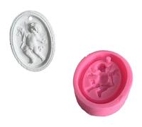 Exquisitos moldes artesanales, moldes de listados de ángeles, molde de silicona de cera antiadherente, moldes para colgantes de Ángel, de silicona para colgantes artesanales