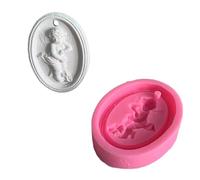 Exquisitos moldes artesanales, moldes de listados de ángeles, molde de silicona de cera antiadherente, moldes para colgantes de Ángel, de silicona para colgantes artesanales