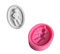 Exquisitos moldes artesanales, moldes de listados de ángeles, molde de silicona de cera antiadherente, moldes para colgantes de Ángel, de silicona para colgantes artesanales
