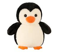 EXQULEG Cojín de pingüino, peluche, pingüino, peluche, dibujos animados, pingüinos, regalo unisex (22 cm)