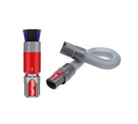 EXRUMFLJC Scratch-Free Dusting Brush Hose Compatible For Dyson V7 V8 V10 V11 V12 V15 Traceless Soft Dust Attachment with Self Cleaning Design(2PCS)