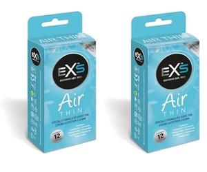 EXS Condoms Air Thin - Pack de 12 (300 g) (Paquete de 2)