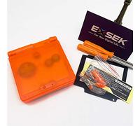EXSEK Full Parts - Carcasa de repuesto para Gameboy Advance SP (SP T naranja)