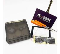 EXSEK Full Parts - Carcasa de repuesto para Gameboy Advance SP (SP T negro)