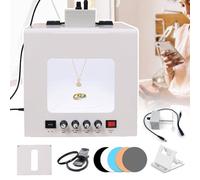 EXSHUING Caja De Luz Profesional para Estudio Fotográfico para Comercio Electrónico, Caja De Luz Giratoria De 360°: Plataforma Giratoria Motorizada Y Soporte Magnético Colgante, 3000-5500 K(TB30)