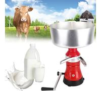 EXSHUING Centrífuga Para Nata Y Leche, Separador Eléctrico De Nata De 80 L/H, Recipiente De Acero Inoxidable De 12 L, Desnatadora Centrífuga, Relación De Espesor De Nata Ajustable De 1:4 A 1:10