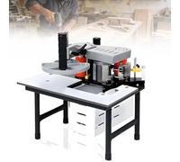 EXSHUING Chapeadora De Cantos Portátil De 1200 W Para Carpintería, Flexible, Portátil/De Sobremesa, Encolado De Doble Cara Para Uniones Fuertes En Curvas. (≥40 Mm/1,57") Y Líneas Rectas(White)