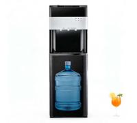 EXSHUING Dispensador Independiente con Seguro Infantil, Carga Inferior Agua Caliente/Fría, 3 Opciones Temperatura (Caliente/Fría/Ambiente), Tanque Acero INOX 304, para Garrafas 3-5 Galones