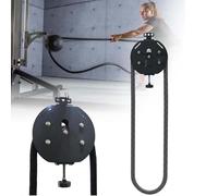 EXSHUING Entrenador De Cuerda Infinita Para Gimnasio En Casa, Máquina De Poleas Con Cable De Resistencia Ajustable 3-30 Kg, Suspensión Para Entrenamiento De Cuerpo Completo, Hiit(Black)