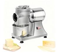 EXSHUING Rallador De Queso Eléctrico De Acero Inoxidable, Con Cubo, 900 W, Trituradora Comercial De Alta Resistencia, 60 Kg/H, Para Queso En Bloque, Mantequilla, Pan Rallado Y Chocolate