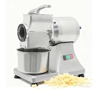 EXSHUING Rallador De Queso Eléctrico De Alta Resistencia, 900 W, De Acero Inoxidable, Con Cubo, 60 Kg/H, Trituradora Para Queso En Bloque, Frutos Secos, Jengibre Y Ajo - Rodillo Desmontable De 360°