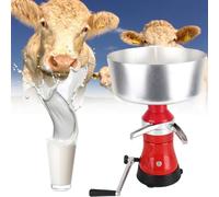 EXSHUING Separador Centrífugo De Leche Y Crema: Separador Eléctrico De Acero Inoxidable Con Capacidad De 80 L/H Para La Elaboración De Cremas; Descremadora De Leche De Vaca, Cabra Y Oveja