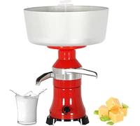 EXSHUING Separador Eléctrico De Nata Y Leche, Desnatadora Centrífuga De 8000-11000 Rpm, Procesa 80 L/H, Tanque De 12 L; Para Leche Cruda Fresca De Vaca Y Cabra, Relación De Grasa Ajustable