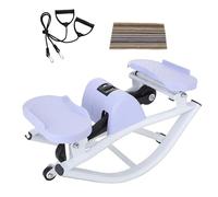 EXSHUING Stepper De Bajo Impacto, Balanceo Lateral Cardio para Las Articulaciones, Monitor Digital De Tiempo/Pasos/Calorías, Incluye Tapete Antideslizante, Capacidad Máxima 120 Kg (264 LB)(Purple)