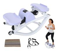 EXSHUING Stepper De Balanceo Lateral, Stepper De Lado A Lado con Monitor Digital Inteligente, Bajo Impacto para Las Articulaciones De Las Rodillas, Peso Máximo del Usuario: 120 Kg (264 LB)(Purple)