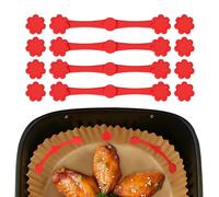 Exsink 12 Piezas Hebillas Magnéticas de Silicona para Freidoras de Aire Caliente, Unidades Fijación de Papel de Horno, Evitan Que el Papel Cubra los Alimentos y Se Queme, para Freidoras de Aire