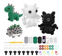 Exsink Crochet Kit Principiantes, DIY Kit de Crochet y Ganchillo Fácil, Ganchillos Crochet Amigurumi Kit, Con Instrucciones en Video Paso a Paso, Adecuado Para Adultos y Niños