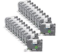 Exsun Paquete de 20 unidades TZe251 TZe-251 Tzc251 TZ-251 Compatible con TZe 24 mm cinta de escritura con Brother Ptouch PT-P710BT P700 P750W D600 D610BT 2430PC 2730 E550W Cube Pro P910BT E560BT Negro