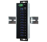EXSYS ex-1110hmvs-wt USB 3.0 (3.1 Gen 1) Type-B 5000 Mbit/s negro nodo concentrador - hubs & concentrateurs (USB 3.0 (3.1 Gen 1) Type-B, USB 3.0 (3.1 Gen 1) Type-A, 5000 Mbit/s, CE, FCC, RoHS, Negro, -40 - 85 °C)
