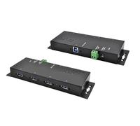 Exsys EX-1183HMVS-2 - Hub de metal con protección contra sobretensiones (4 puertos USB 3.2 Gen1)
