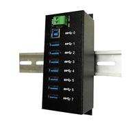 EXSYS EX-1187HMVS concentrador y concentrador 5000 Mbit/s Negro - Hubs y concentradores (USB 3.0 (3.1 Gen 1) Type-A, 5000 Mbit/s, Negro, Metal, CE/FCC/RoHS/WEEE, 40 V)