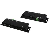 Exsys EX-1191HMVS-PD - Concentrador USB 3.2 Gen 1 de 4 Puertos con Carga USB D