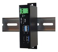 EXSYS EX-1195HMS hub de interfaz USB 3.0 (3.1 Gen 1) Type-C 5000 Mbit/s Negro - Concentrador (USB 3.0 (3.1 Gen 1) Type-C, USB 3.0 (3.1 Gen 1) Type-A,USB 3.0 (3.1 Gen 1) Type-C, 5000 Mbit/s, Negro, Metal, Poder)