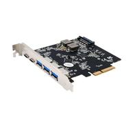 EXSYS EX-12006 - Tarjeta PCI Express USB 3.2 Gen2 (x4) con 3 Puertos A y 2 Puertos C