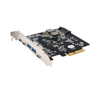 EXSYS EX-12007 - Tarjeta PCI Express USB 3.2 Gen2 (x4) con 2 Puertos A y 3 Puertos C