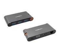 EXSYS EX-1220HM - Hub USB 3.1 Gen1 de Metal con 7 Puertos en 1 para Ordenador portátil, Matebook y MacBook