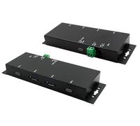 EXSYS EX1234HMVS - Concentrador industrial USB 3,1 de 4 puertos, 2x A, 2x C..