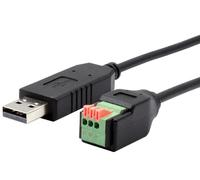 Exsys EX-13009 - Cable USB a 1 conector serie RS-458 con bloque terminal con pulsador