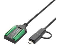 EXSYS EX-1303 USB 2.0 a 1 x Serie RS-232/422/485 y Cable TTL con Bloque de terminales de 18 Pines