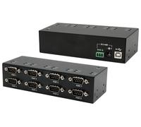 Exsys EX-13078HM USB 2.0 zu 8 x Seriell RS-232 FTDI Chip-Set Metallgehäuse