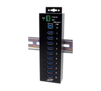 EXSYS EX-1510HMVS hub di interfaccia USB 3.2 Gen 1 (3.1 Gen 1) Type-B 5000 Mbit/s Nero