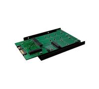 EXSYS EX-3608 SSD enclosure 3.5" Negro caja para disco duro externo - Disco duro en red (3.5", M.2, Serial ATA III, mSATA, 0, 1, JBOD, SSD enclosure, Negro, 250 g)