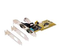 EXSYS EX-41052-2 Interno De serie tarjeta y adaptador de interfaz - Accesorio (PCI, De serie, RS-232, 1 x 9 pin D-SUB, MosChip MCS9865IV-AA, Gris, Amarillo)