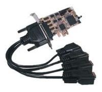 EXSYS EX-44293 - LowProfile PCI-Express 4S Serial RS-232 Card Tarjeta y Adaptador de Interfaz - Accesorio (PCIe, CE, FCC, RoHS, 0-55 °C, 5-95%, 120 mm, 66 mm)