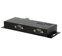 EXSYS GmbH Ethernet zu 2 x RS-232/422/485, inkl. 12V/3A Netzteil, PoE (EX-6122-2POE)