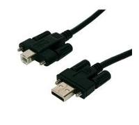 Exsys EX-K1552V - Cable alargador USB 2.0 (conector A a conector B, atornillable, 2 m)