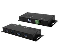 EXSYS EX-1184HMVS-2, 4 Puertos USB 3.2 Gen 1, concentrador de Metal con protección contra sobretensiones ESD de 15 KV, Conectores A