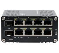 EXSYS EX-62035MPoE-SFP-8+2 Puertos industriales Gigabit SFP PoE+ Mini Switch Web Managed