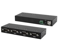 Exsys EX-13074HM USB 2.0 a 4 x Serie RS-232 FTDI Chipset carcasa de metal