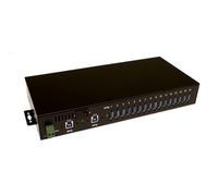 EXSYS EX1116HMVS - 16 puertos USB 3,0 metal HUB (carril DIN)