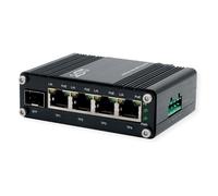 Exsys Switch mini PoE+ SFP o.Fuente de alimentación industrial DIN-Rail・Switch・1 Gbps (EX-62020POE-SFP)